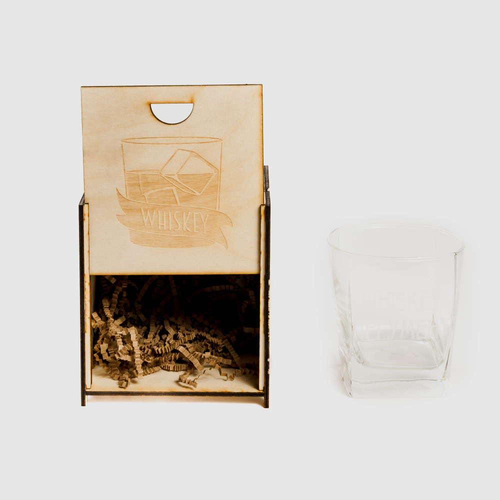 Стакан для виски "Whiskey аргумент " в подарочной коробке
