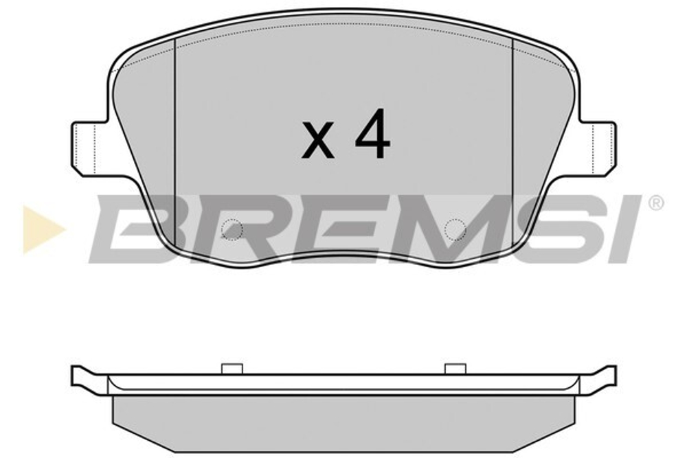 BREMSI - BP2973-BMS - Brake Pad Set, disc brake