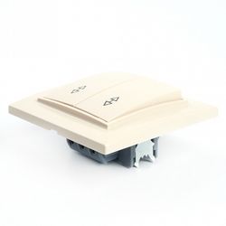 Переключатель двухклавишный Stekker Эрна 39920