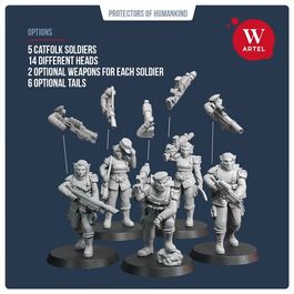 Комплект миниатюр Catfolk Squad