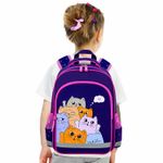 Рюкзак ПИФАГОР SCHOOL, 1 отделение, 3 кармана, "Cat greetings", 272087