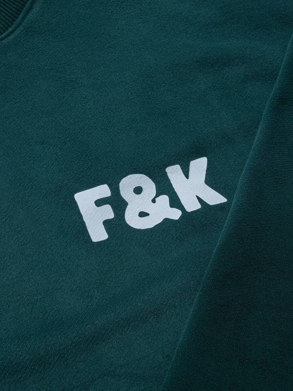 Толстовка F&K темно-зеленая - фото 11