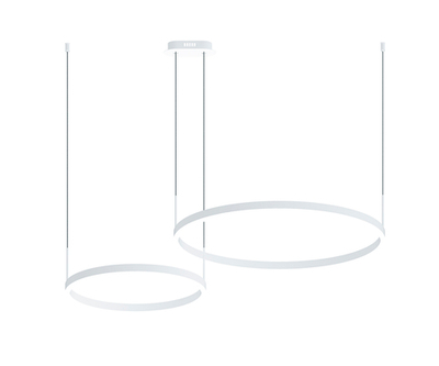 08219,01PA(4000K) Люстра димм.Тор белый d40+60