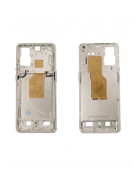 Средняя часть корпуса (рамка) для OnePlus 9 Pro серебристая (Morning Silver)