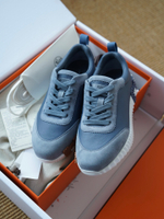 Кроссовки из натуральной замши и кожи