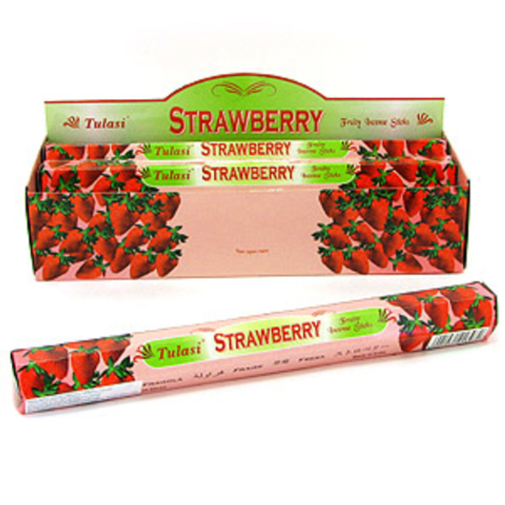 Tulasi Strawberry шестигранник Благовоние Клубника