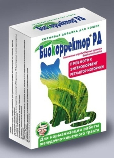 Биокорректор для кошек натуральная биологически активная добавка, 60 таб. 42 г