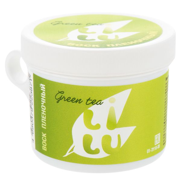 Воск плёночный в банке для СВЧ, 100 гр LILU  (05 Green tea)