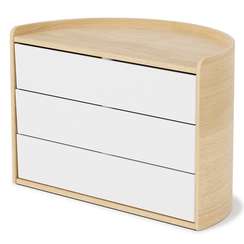 Шкатулка для украшений Moona белая-дерево