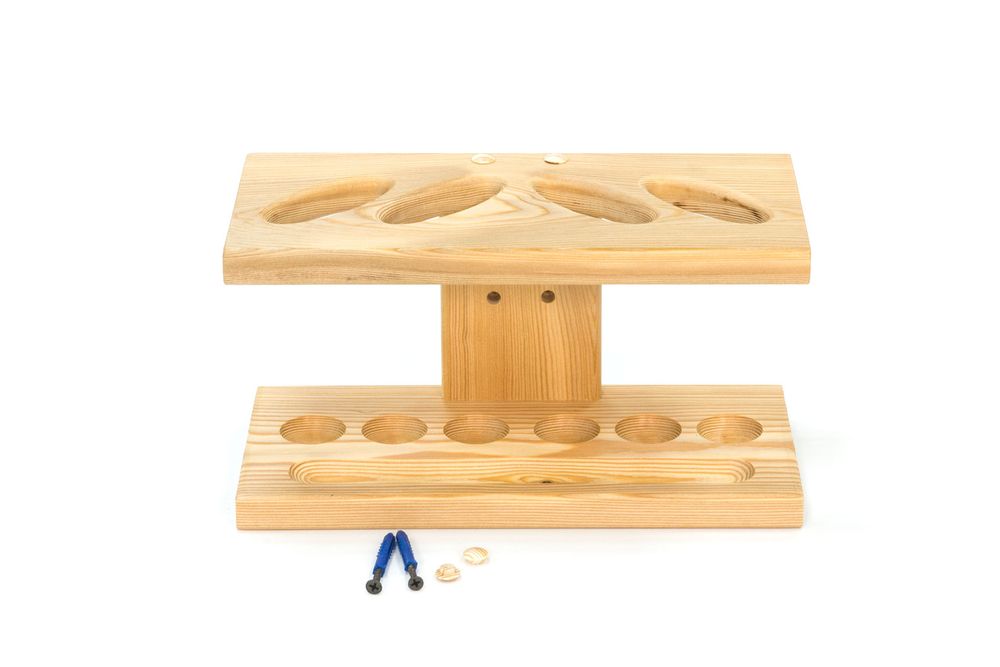 Полка для ракеток и мячей "Мастер" навесная (светлая)