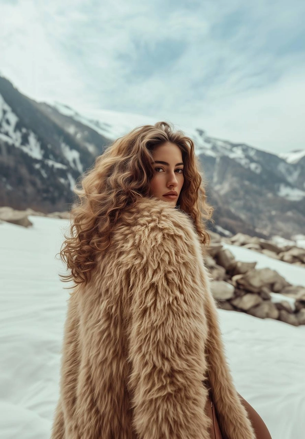 Дубленка двусторонняя Тиградо бежевая