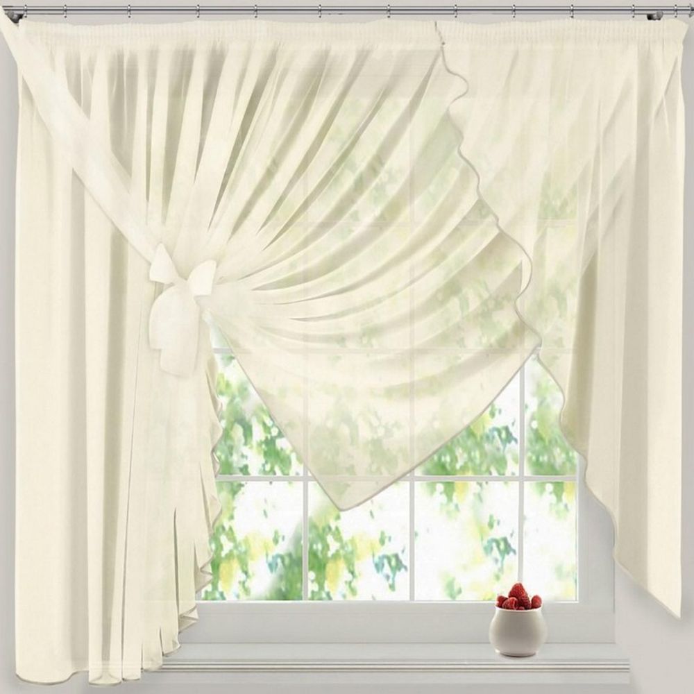 Занавеска из вуали "Ф. ЭВА" на шторной ленте, цвет шампань, Польша. Занавеска из вуали "Ф. ЭВА" на шторной ленте, цвет шампань, Польша.