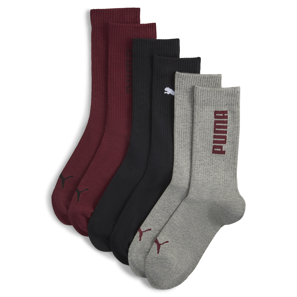 Носки PUMA UNISEX RIB LOGO CREW SOCK 3P