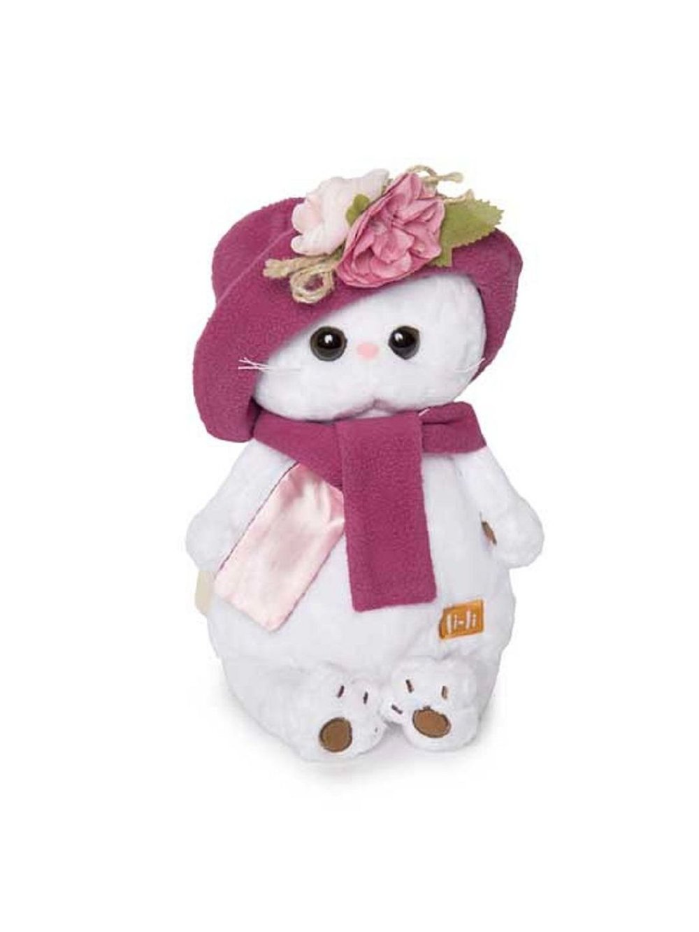 Мягкая игрушка Ли-Ли в панаме и шарфе 27 см