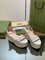 Gucci Horsebit Flatform Sandal