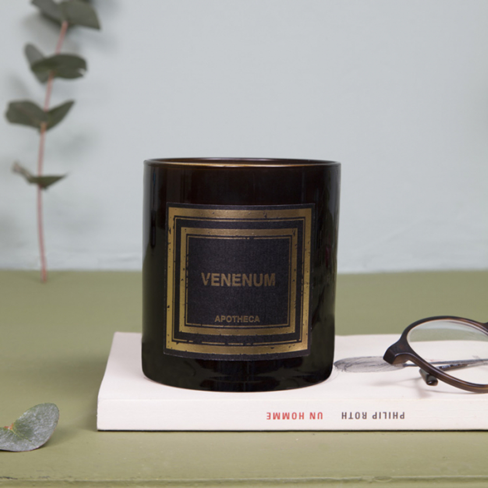 Ароматическая свеча 240г Apotheca Бессмертник - Venenum в подарочной коробке