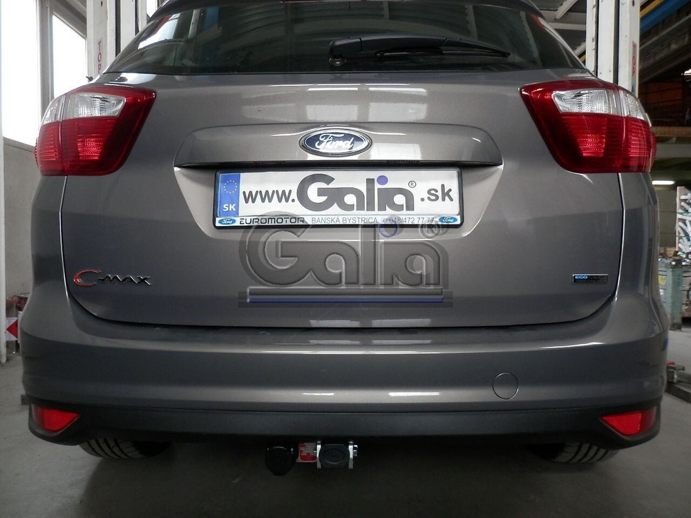 Фаркоп оцинкованный Galia F091C для Ford Focus хетчбек 2004-2011, 2011-, Ford C-MAX 2003-2011, 2011-(паспорт и сертификат в комплекте)(без электрики)