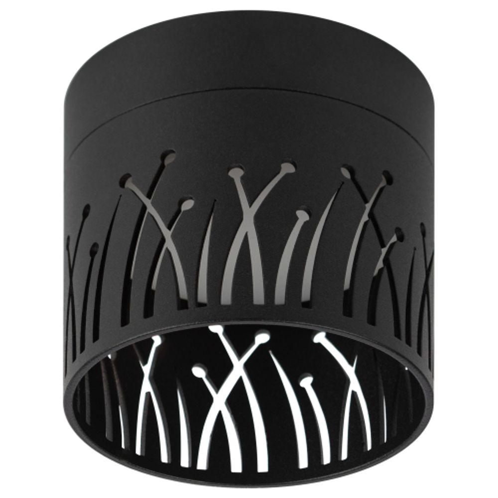 Светильник настенно-потолочный спот ЭРА OL54 BK под лампу GX53 черный IP20 | Накладные светильники