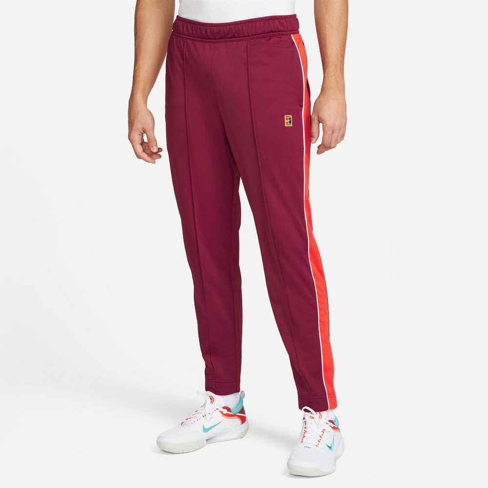Мужские теннисные штаны Nike Court Heritage Training Pants Men - Dark Red, Orange