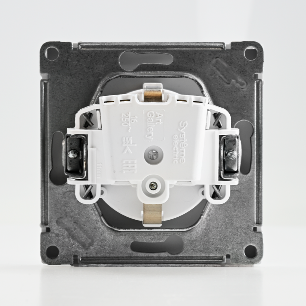 Розетка ArtGallery 16А с заземл. защ. шторки механизм лотос SE GAL001345