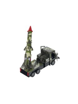 Машинка детская металлическая военная с ракетой 12 см