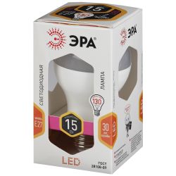 Лампа светодиодная ЭРА STD LED A60-15W-827-E27 15Вт груша теплый белый свет Е27 | Лампы cветодиодные Груша (A)