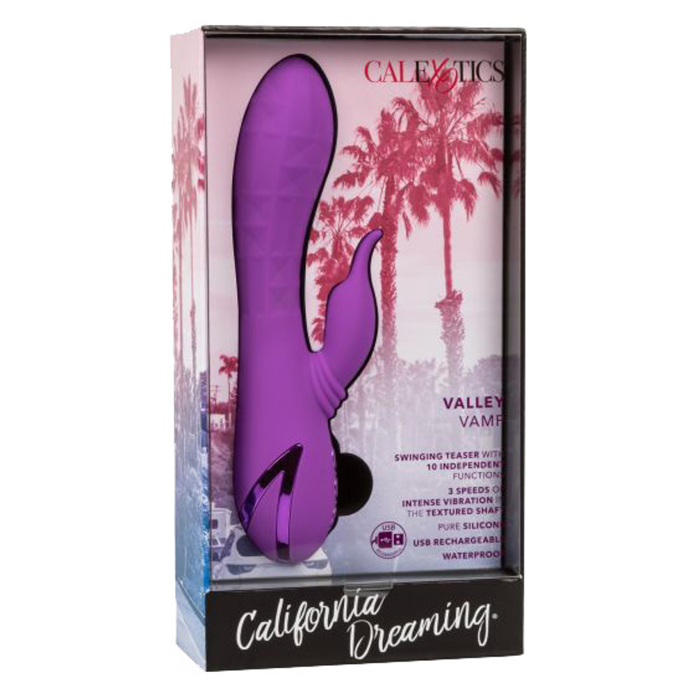 Фиолетовый вибратор-кролик 21,5см California Exotic Novelties Valley Vamp SE-4350-50-3
