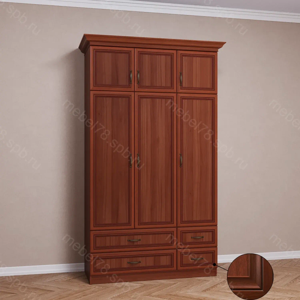 Шкаф распашной с антресолью 3/6