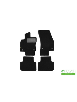 Коврики в салон для VOLKSWAGEN Tiguan, 2016-2020, 2020-, кроссовер, 4 шт. (текстиль) KLEVER02514701210KH