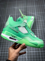 AIR JORDAN 4 RERO X OW GREEN/GREEN/WHITE