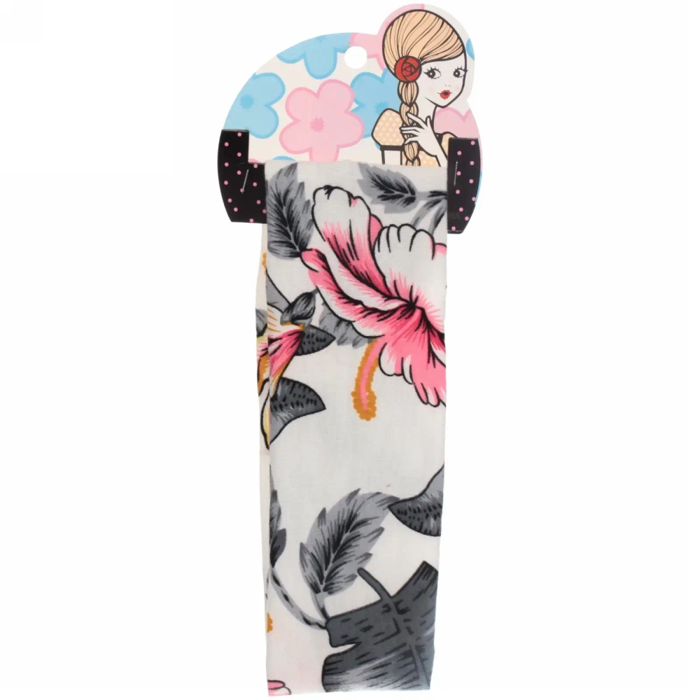 Повязка на голову «Britney Room», принт цветы, микс 6 цветов, 20*7см