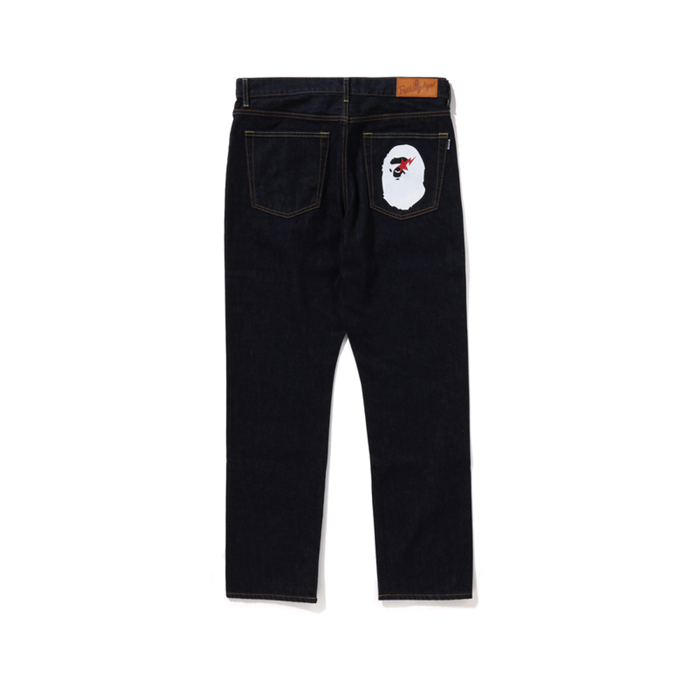 A Bathing Ape Sta Ape Head Regular Fit Denim Брюки