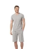 Футболка мужская с круглым вырезом серый меланж