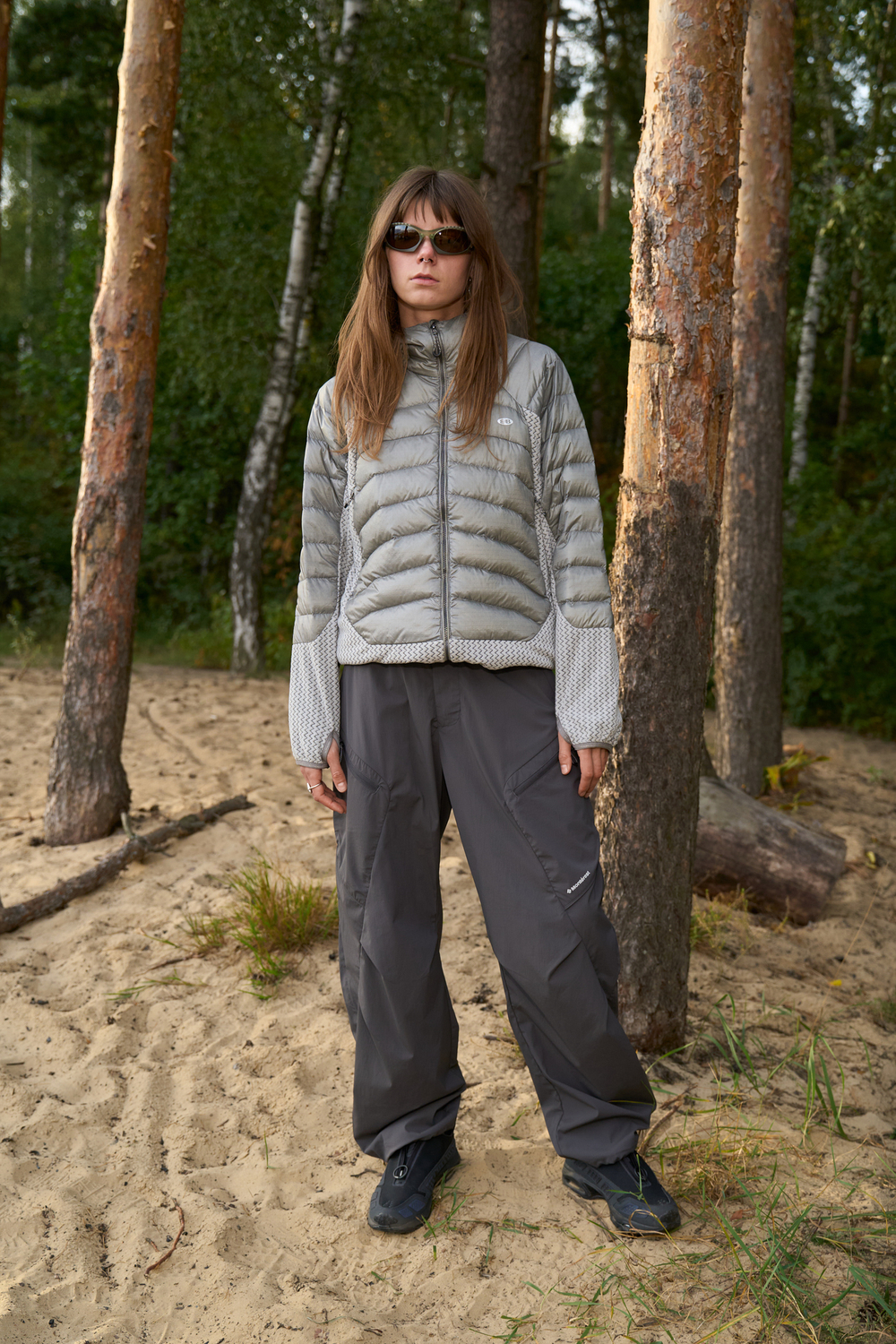 Куртка Nothomme Blue Pertex Quantum Diamond Shield Down Jacket "Light Green Gray"