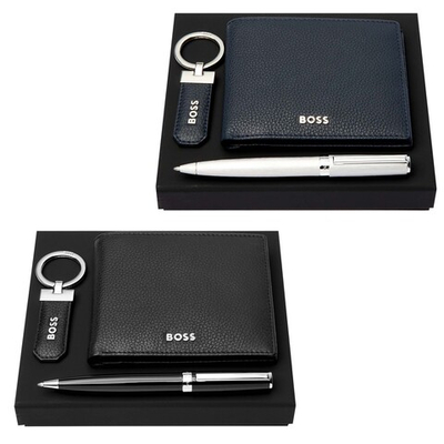 Набор HUGO BOSS (шариковая ручка, брелок и кошелек)