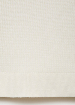 Хлопковый джемпер из тонкого трикотажа в рубчик