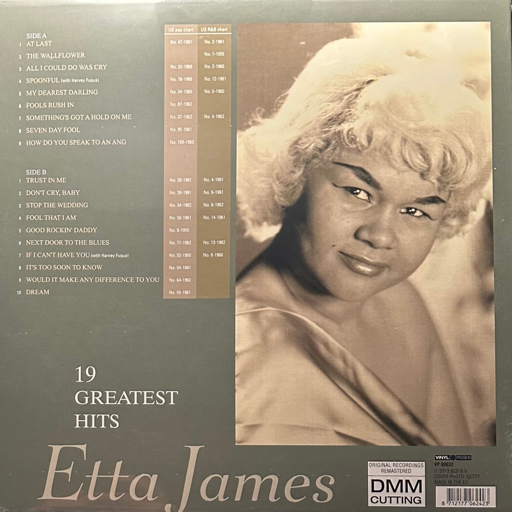 Etta James ‎– 19 Greatest Hits At Last (Европа 2023г.)