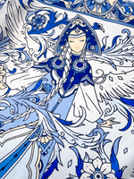 Платок «Царевна-Лебедь» 100% шелк