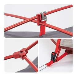 Палатка Naturehike Star-river 2 NH17T012-T двухместная сверхлегкая с ковриком, серо-черная, 6927595716489