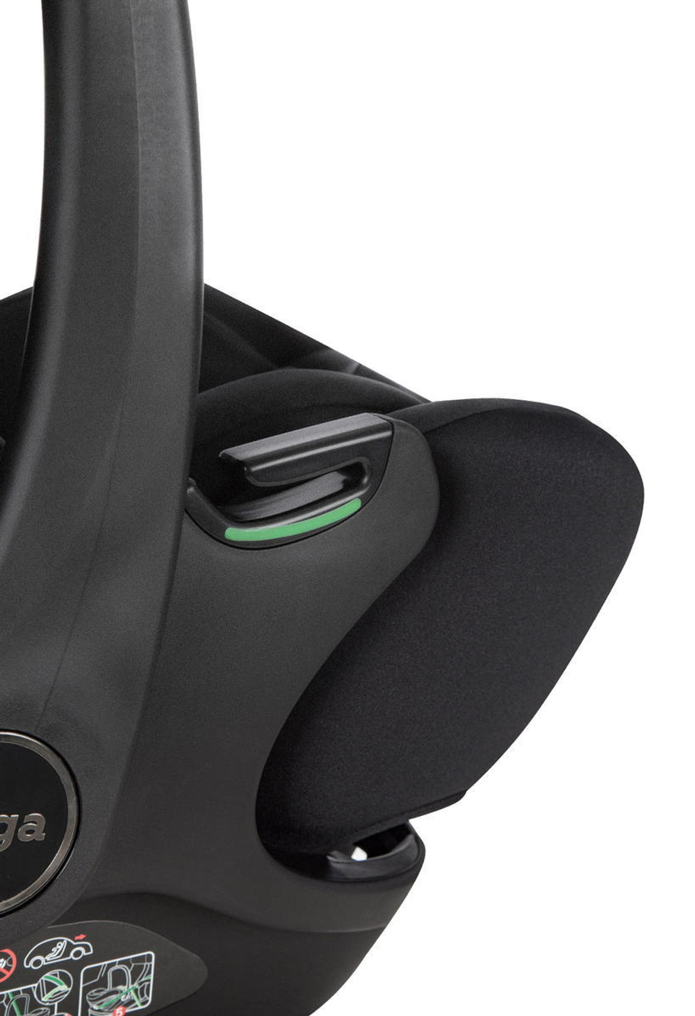 Коляска Carrello Alfa CRL-6522 2025 Vega CRL-14101 Absolute Black 3 в 1 Meadow Green