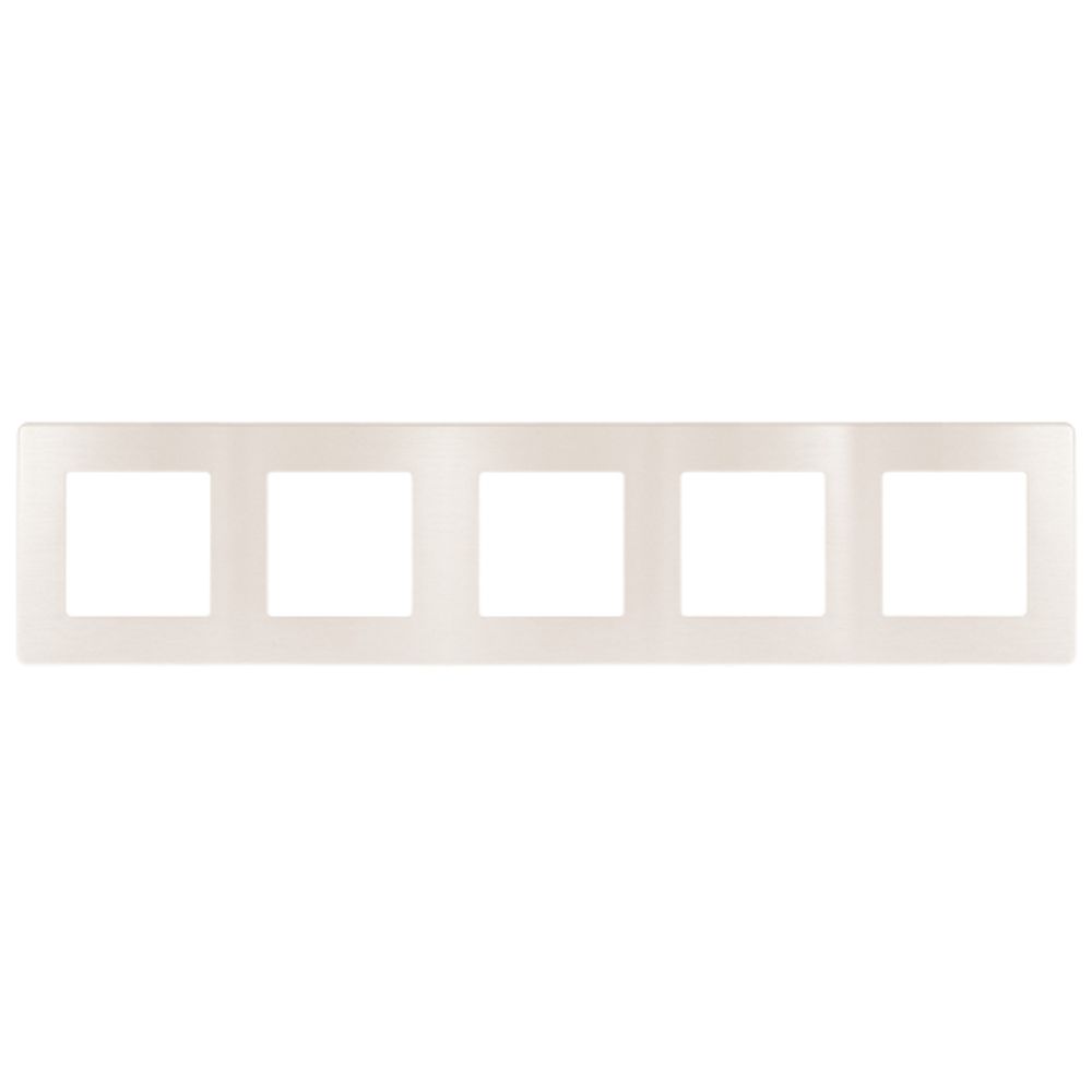 Рамка для розеток и выключателей ЭРА Серия 12 12-5105-15 на 5 постов, Сатин, перламутр |