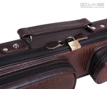 Кейс QK-S Captain 2x2 коричневый аллигатор
