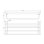 Полка для полотенец Artize QUA-CHR-61781