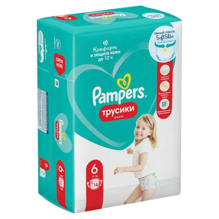 Трусики Pampers Pants 6 (15+ кг) 14 шт