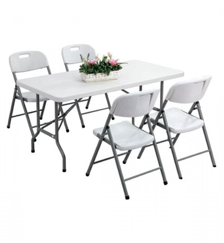 Комплект мебели HDPE стол 152см + 4 стула