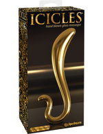Фаллоимитатор ICICLES Gold Edition G spot G02 золотой (Цвет: золотой)