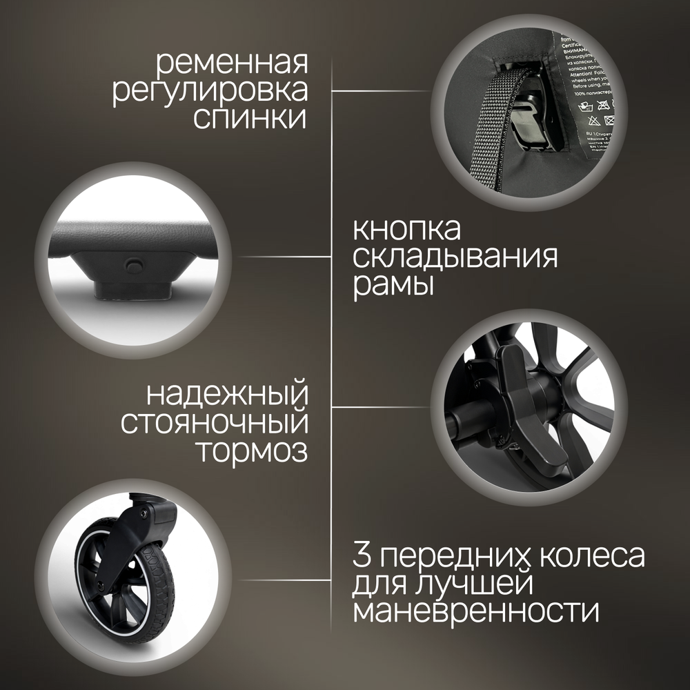 Прогулочная коляска для двойни BubaGO DUO X