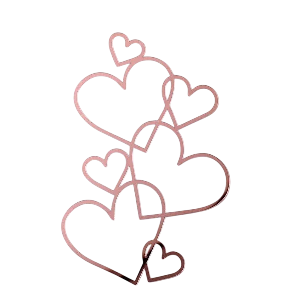 Топпер без шпажки " Дорога любви" розовый 11,5х16,5