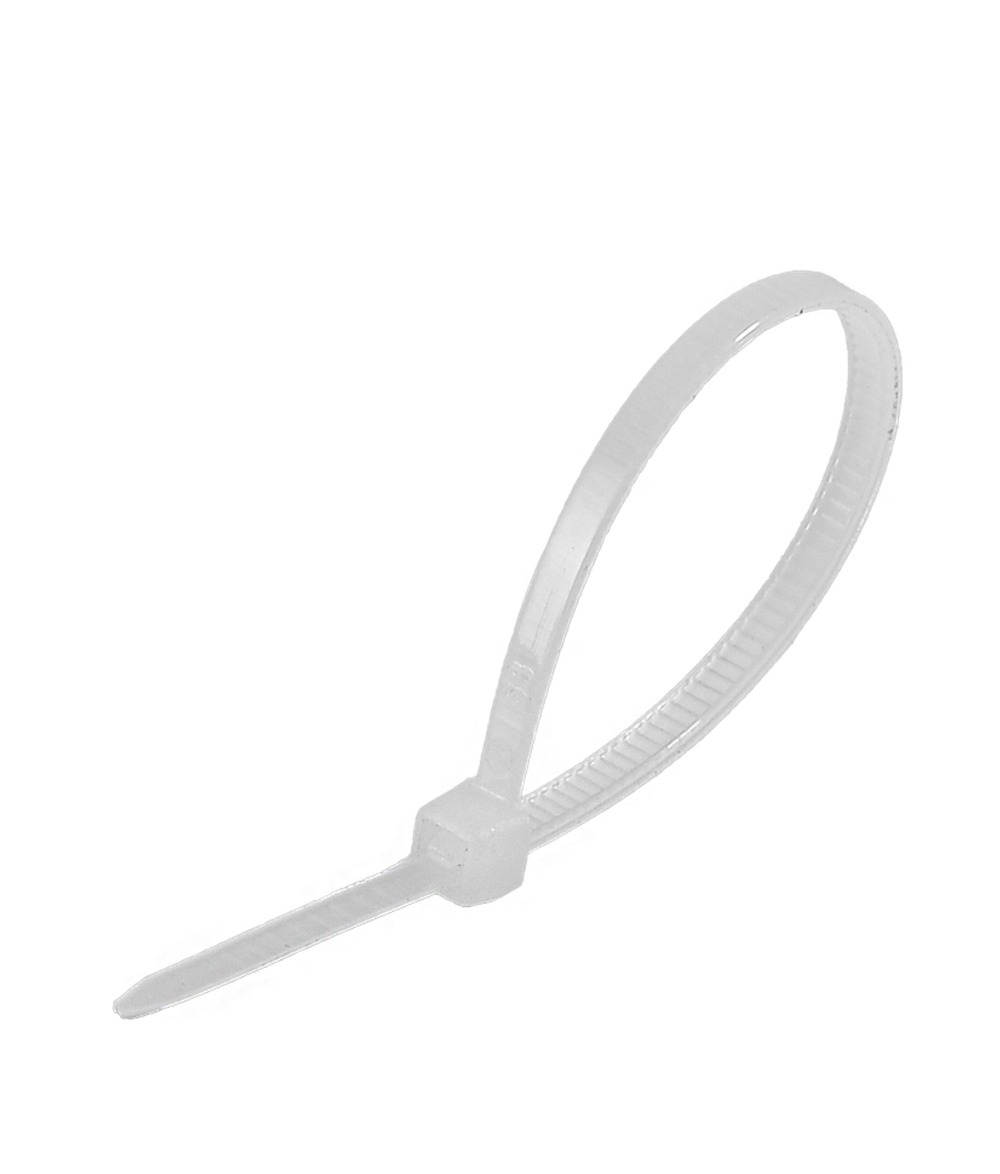 Хомуты нейлоновые (стяжки) белые 100 шт. Вихрь 2,5*100 Б