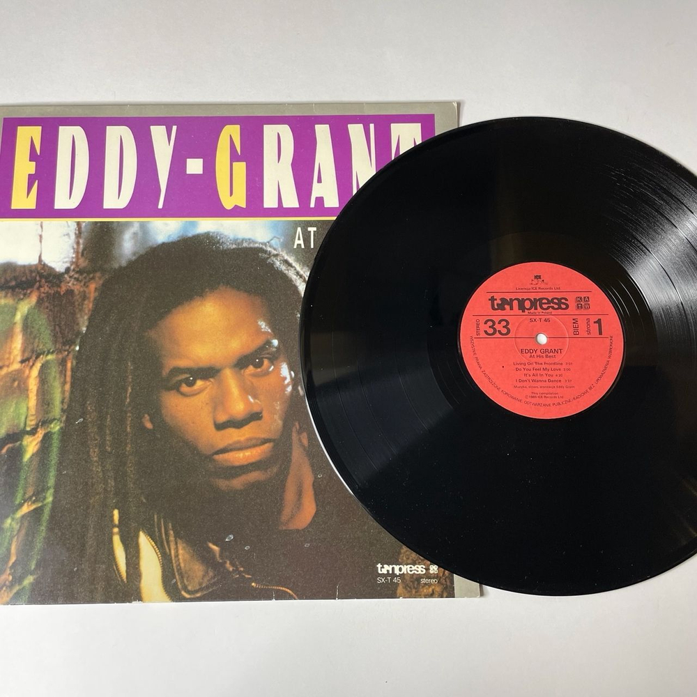 Винтажная виниловая пластинка LP Eddy Grant At His Best (Польша 1985) Electric Avenue